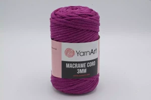 SZNUREK DO MAKRAMY YARNART 3 mm 777 FIOLETOWY