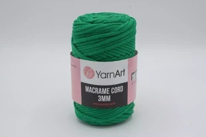 SZNUREK DO MAKRAMY YARNART 3 mm 759 ZIELONY