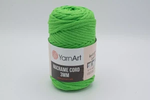 SZNUREK DO MAKRAMY YARNART 3 mm 802 JASNA ZIELEŃ