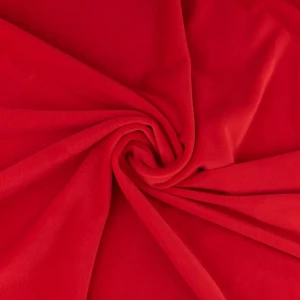 Dzianina welurowa soft kolor czerwony