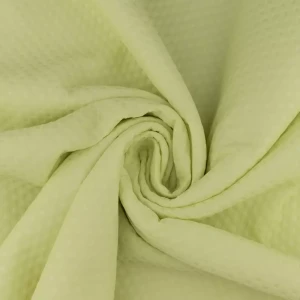 Tkanina żakard wzór geometryczny kolor pastelowy żółty