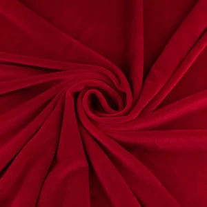 Dzianina welurowa velvet soft kolor rubinowy