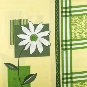 Tkanina Dekoracyjna wzór geometryczna abstrakcja kolor zielony