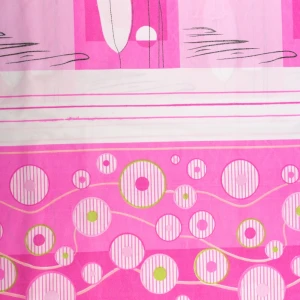 Tkanina Dekoracyjna wzór abstrakcyjny kolor różowy