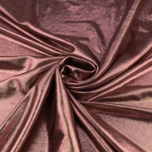 Dzianina metaliczny połysk kolor ciemny wrzosowy