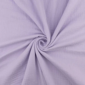 Muślin Bawełniany kolor jasny lawendowy