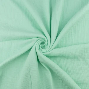 Muślin Bawełniany kolor bardzo jasny miętowy
