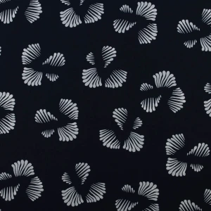 Tkanina Krepa abstrakcja granatowy