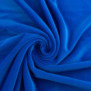 Dzianina welurowa soft niebieski