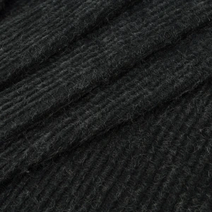 Dzianina swetrowa prążek czarny WADA