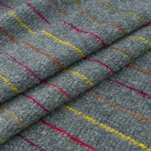 Dzianina swetrowa prążki szary WADA