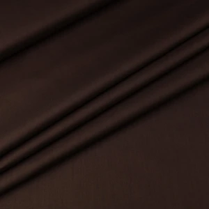 Bawełna Popelina Organiczna ciemny brązowy