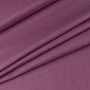 Bawełna Popelina Organiczna brudny ciemny wrzosowy