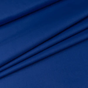 Bawełna Popelina Organiczna ciemny niebieski