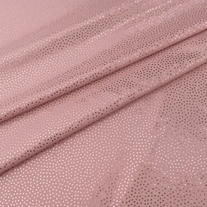 Dzianina ITY Metalik brudny różowy