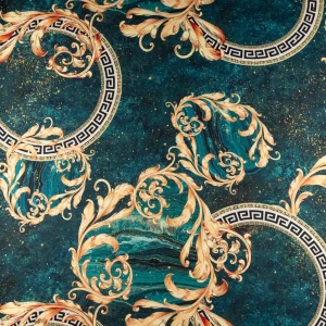 Tkanina wiskoza twill wzór włoski kolor szmaragdowy