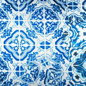 Tkanina Satyna lycra paczworkowy niebieski