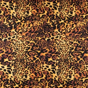 Dzianina jersey ITY Kimo panterka beżowy