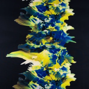 Barbie Marchiano wzór mazany pas na czarnym tle