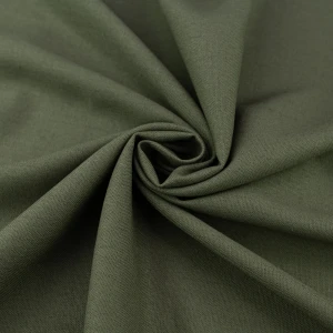 Tkanina len kolor oliwkowy