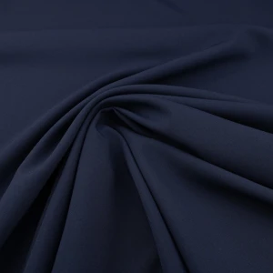 Tkanina panama kolor granatowy