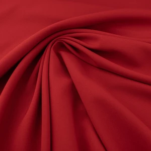 Tkanina panama kolor czerwony