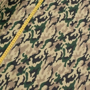 Bawełna wzór moro w ocie. brązu