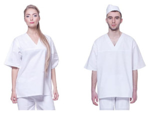 Przewiewna bluza piekarska 100% bawełna TM Progress krótki rękaw