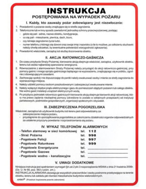 Znak Instr.Post.na Wypadek Pożaru Z-IP1-P-250x350