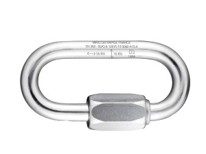 OVAL LINK 10 12 mm - zatrzaśnik stalowy zakręcany do systemów asekuracyjnych