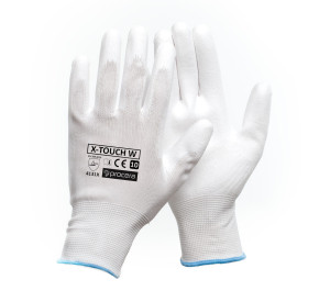 Rękawice robocze X-TOUCH WHITE poliuretan