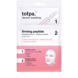 tołpa. 
dermo masking
 
dwuetapowa maska w płachcie, firming peptide ampoule mask, 1 szt.