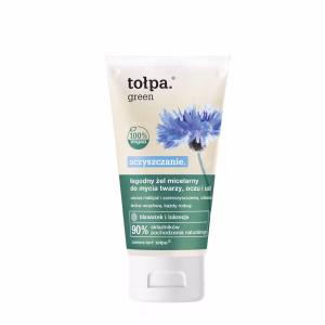 tołpa. 
oczyszczanie.
 
łagodny żel micelarny do mycia twarzy, oczu i ust, 150 ml