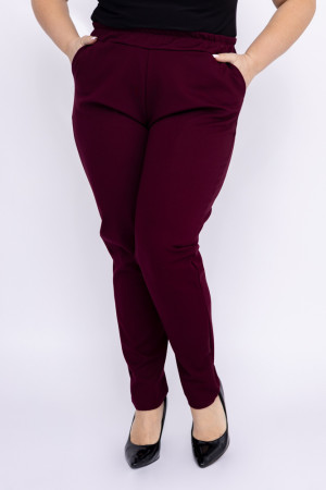 Burgundowe Spodnie BAKIOLA