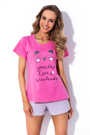 Różowa Piżama z krótkimi spodenkami HEATHER
