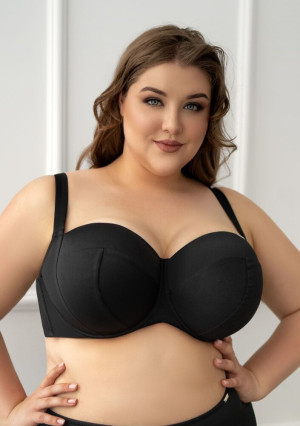 Czarny Biustonosz od stroju kąpielowego BEACH Soft Side Support