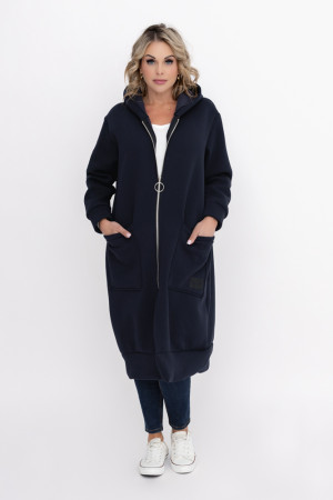 Granatowa Bluza ocieplana VERMEN
