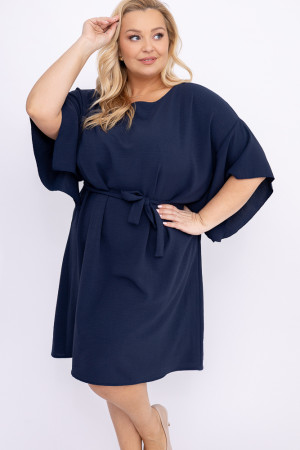 Granatowa Tunika kimono LUNDIA