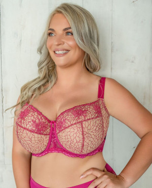 Fuksjowy Biustonosz BLUSH Soft Full Cup