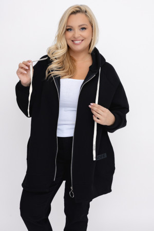 Czarna Bluza dresowa FERINA