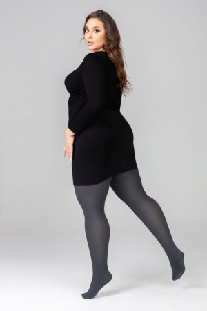 Rajstopy MARGARET II Plus Size OBSIDIAN SHORT