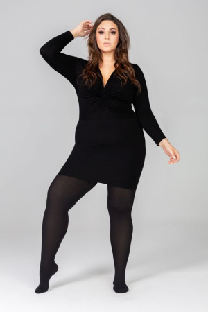 Rajstopy MARGARET II Plus Size ONYX SHORT