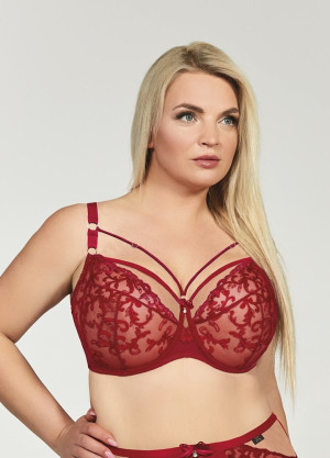 Czerwony Biustonosz CLARISA Soft Full Cup