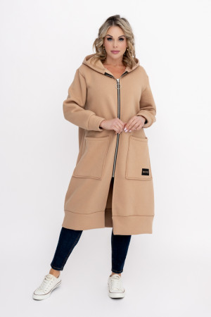 Camelowa Bluza ocieplana VERMEN