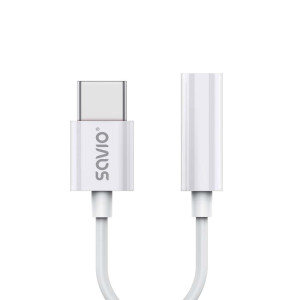 Savio Adapter USB-C - Mini Jack 3,5mm, Xiaomi, Huawei, Oppo, AK-51