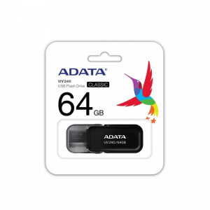 Adata Pendrive UV240 64GB USB 2.0 Czarny