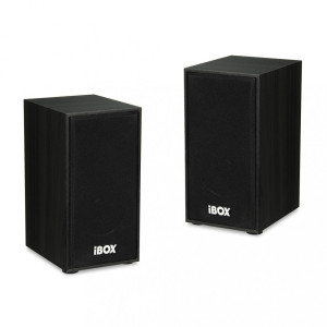 iBOX Zestaw głośników IGLSP1B (2.0; ciemne drewno)