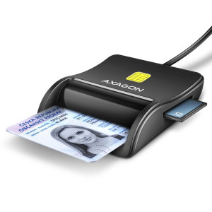 AXAGON Czytnik kart identyfikacyjnych & SD/microSD/SIM USB CRE-SM3SD