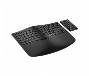 HP Inc. Klawiatura bezprzewodowa 960 Ergonomic czarna - 7E755AA#ABB