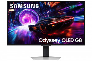 Samsung Monitor 32 cale Odyssey G8 OLED 3940x2160 UHD 16:9 2xHDMI 1xDP 2xUSB 3.2 0,03ms 240Hz HAS+PIV płaski 3Yd2d (LS32FG816SUXEN)